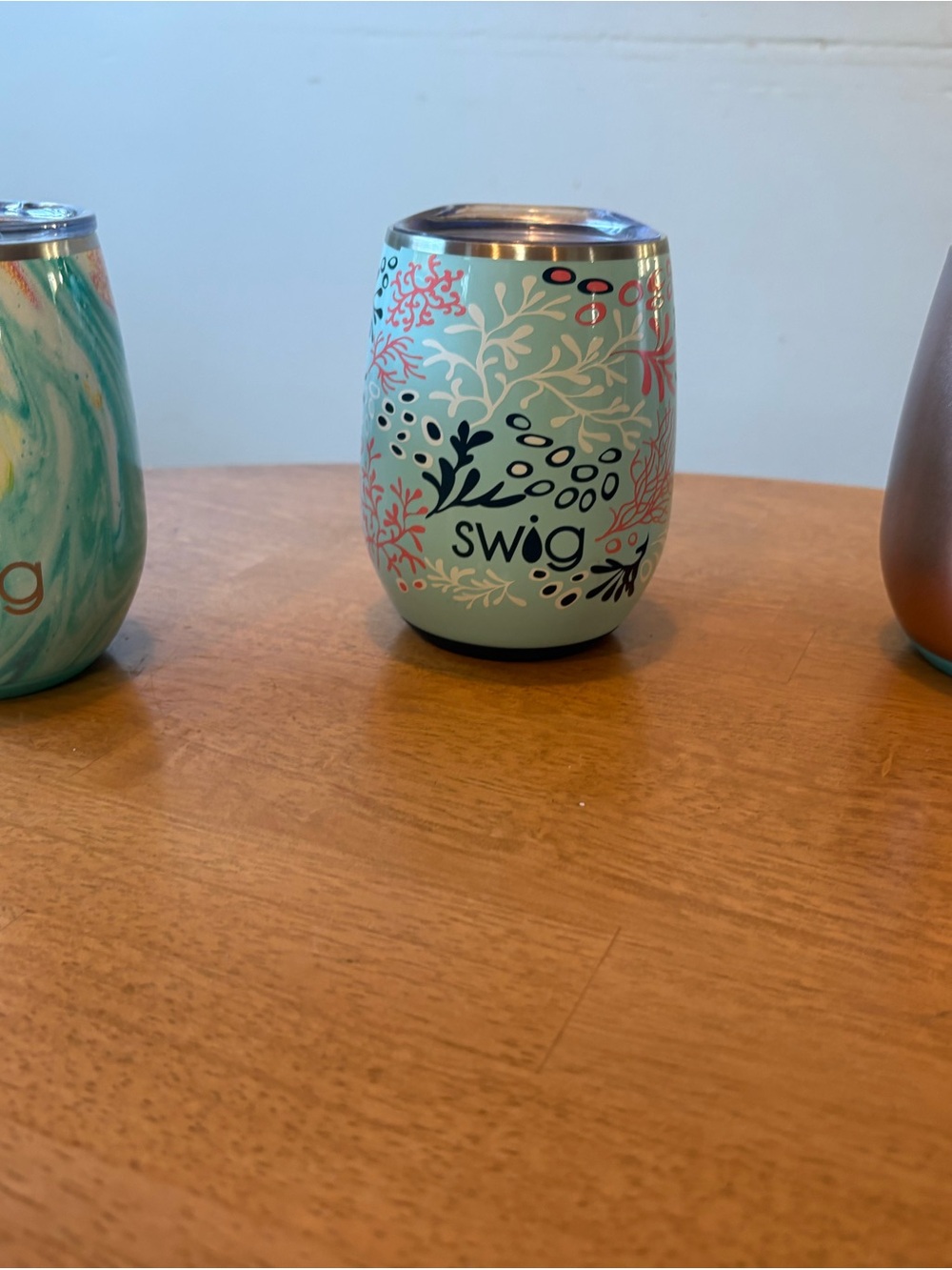 Set of Three Swig Stemless Wine Tumblers